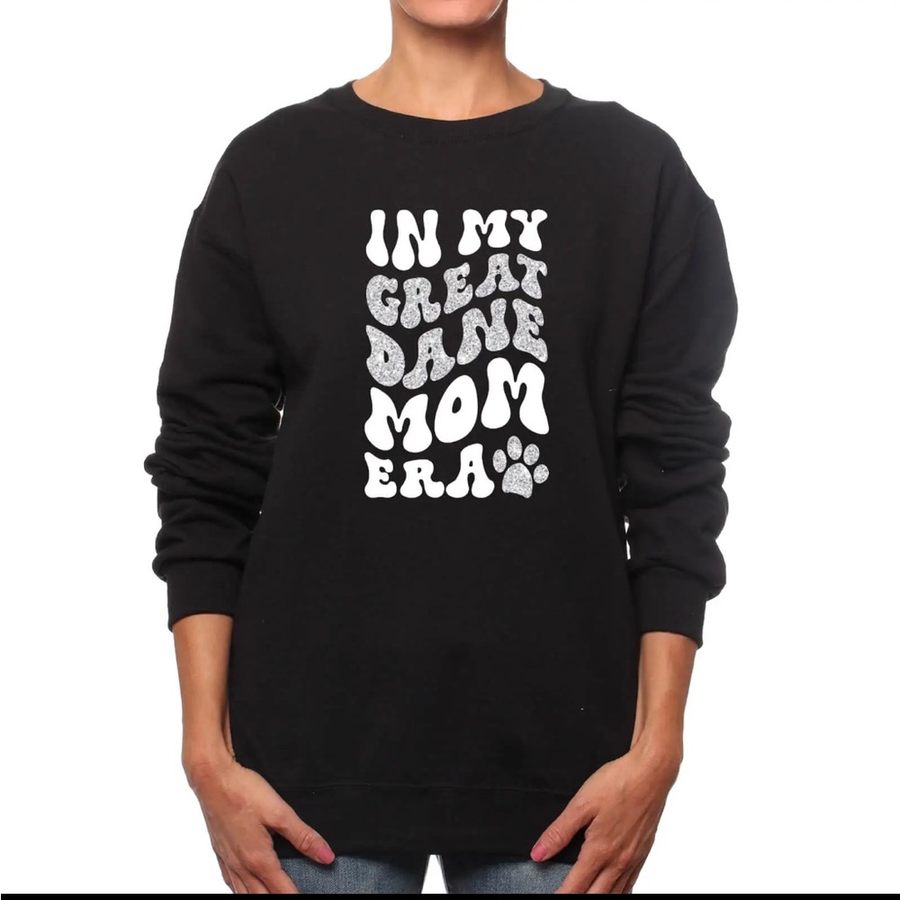 Great Dane Mom Era Crewneck Sweatshirt Dog Sweater Holiday Pet Lovers Gift Swift